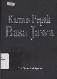 KAMUS PEPAK BASA JAWA