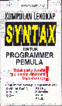 KUMPULAN LENGKAP SYNTAX UNTUK PROGRAMMER PEMULA