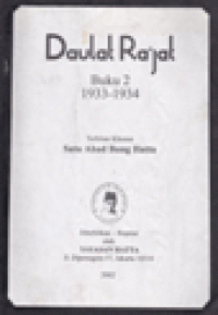 DAULAT RA'JAT : Buku 2 Tahun 1933-1934