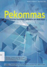 PEKOMMAS VOL. 15 NO.3 : Jurnal Penelitian Komunikasi, Informatika dan Media Massa