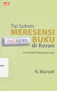 TIP SUKSES MERESENSI BUKU DI KORAN