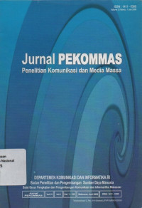 JURNAL PEKOMMAS : Penelitian Komunikasi Dan Media Massa