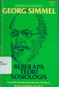 Georg Simmel: beberapa teori sosiologis