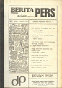 BERITA DALAM PERS NO: 31/NOP - DESEMBER 1990