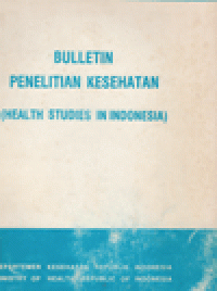 BULLETIN PENELITIAN KESEHATAN