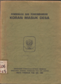 PEDOMAN DAN PENGEMBANGAN KORAN MASUK DESA