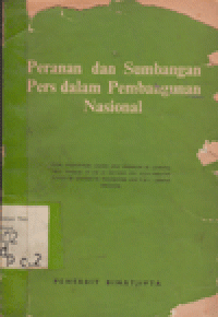 PERANAN DAN SUMBANGAN PERS DALAM PEMBANGUNAN NASIONAL