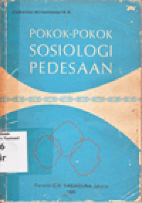 POKOK-POKOK SOSIOLOGI PEDESAAN