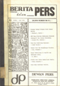 BERITA DALAM PERS : 40/MEI-JUNI 1992