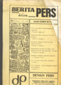 BERITA DALAM PERS : 38/JANUARI-FEBRUARI 1992