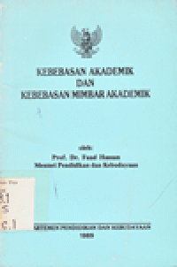 KEBEBASAN AKADEMIK DAN KEBEBASAN MIMBAR AKADEMIK