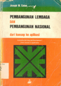 PEMBANGUNAN LEMBAGA DAN PEMBANGUNAN NASIONAL