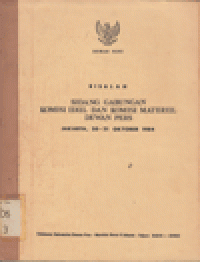 RISALAH SIDANG GABUNGAN KOMISI IDIIL DAN KOMISI MATERIIL DEWAN PERS 20-21 OKTOBER 1984