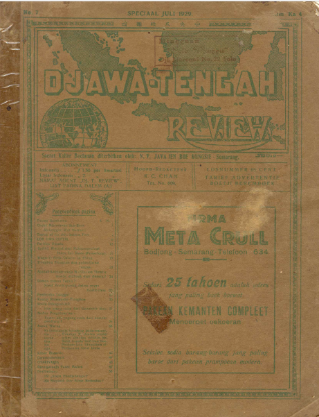 DJAWA TENGAH REVIEW JULI 1929